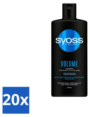 Zdjęcie produktu dla 20 sztuk szamponu Syoss Volume - 440 ml - Opakowanie ekonomiczne