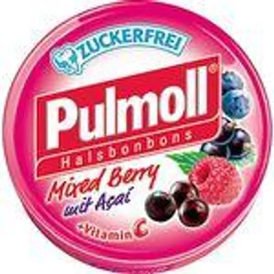 Immagine prodotto di Pulmoll Pastiglie Miste ai Frutti di Bosco con Acai senza zucchero 50g confezione da 10