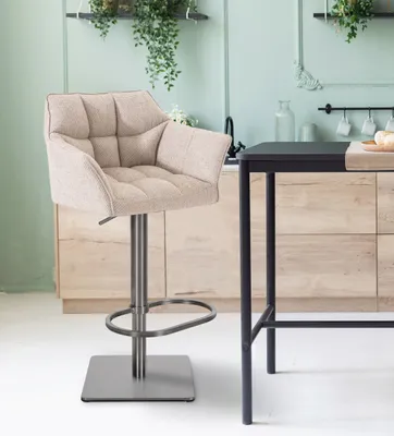 Produktbild von Barhocker Damaso E Stoff elfenbein