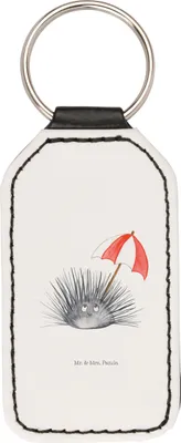 Produktbild von Mr. & Mrs. Panda Schlüsselanhänger Seeigel - Weiß - Geschenk, Selbstliebe, Achtsamkeit, Lebe, Meerestiere, Leben, schlüssel anhänger, Taschenanhänger, Mit Spruch, für