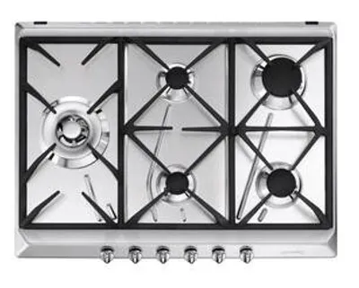 Zdjęcie produktu dla Smeg SRV575GH5 Płyta gazowa do zabudowy z 5 palnikami, stal nierdzewna