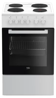 Obrázok produktu pre Beko FSS56000GW Sporák s varnou doskou a grilom, vozík na riad, SteamShine