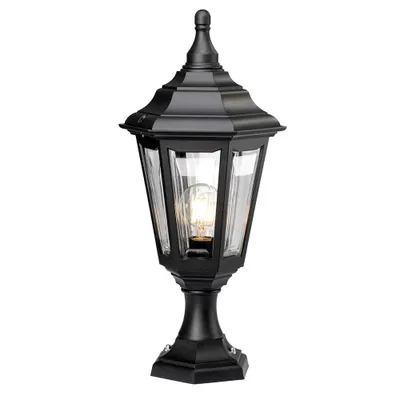 Image de Lampe d'extérieur sur pied, noire, E27, 60 W, Kinsale Elstead