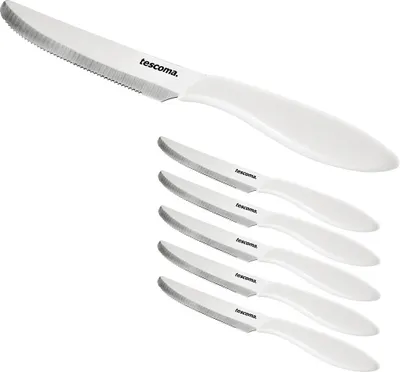 Produktbild von Tescoma 863054.11, Tischmesser, Einteilige Konstruktion, 12 cm, Edelstahl, Edelstahl, Weiß