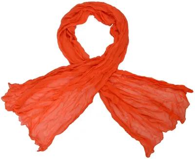Produktbild von Crinkle Schal Offen Orange