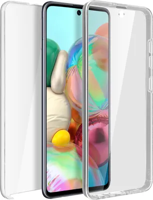 Image de Avizar, coque de protection à 360° (avant et arrière) pour Samsung Galaxy A71, transparente