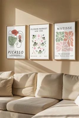 Imagen del producto de Wallity, Artvmodel3-Ahsap, cuadro decorativo enmarcados (3 piezas), multicolor, de madera, 33 x 48 cm
