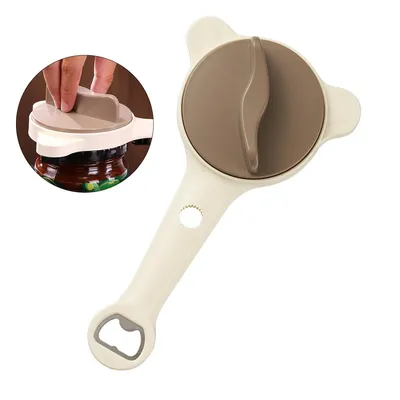 Produktbild von Korkenzieher, Flaschenöffner & Schraubdeckelöffner, geeignet für 2,5–9 cm Deckel, ideal für Haushalt, Picknick & Business-Reisen