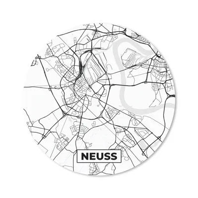Produktbild von MuchoWow® Mauspad Mousepad Karte - Neuss - Stadtplan 50x50 cm - Mousepads - Maus Mat - Pad - Mausunterlage - Vinyl