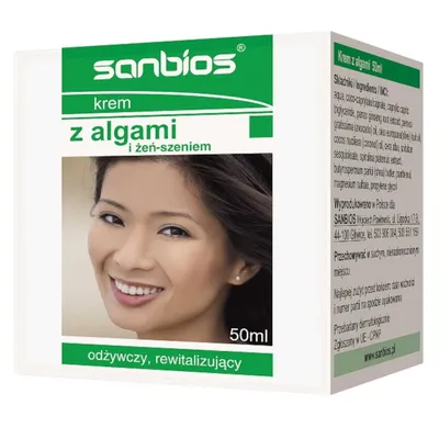 Produktbild von Sanbios Creme mit Algen und Ginseng 50 ml