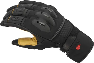 Obrázok produktu pre Vodotesné motocyklové rukavice Halvarssons Flon WP, čierno-žlté, veľkosť 11