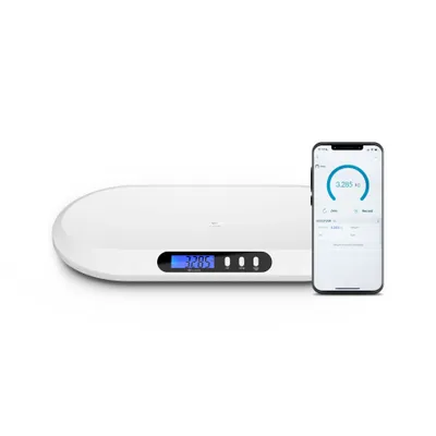Image de TrueLife BabyScale B5 BT - Pèse-bébé avec fonctions HOLD et TARE et application de suivi de la croissance de bébé