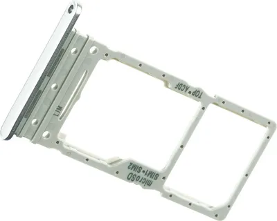 Produktbild von Simkarten Halter für Samsung Galaxy A34 - Tray Fach Schublade Schlitten Silber