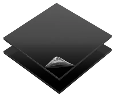 Productafbeelding van Kunststof Plaat - ABS Plaat - Modelbouw en Hobby - Hoge Slagvastheid - 20 x 30 cm - Zwart