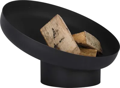 Image de Brasero incliné - L 56,8 x l 60 x H 38,5 cm - Noir
