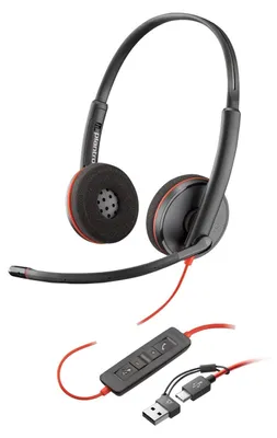Immagine prodotto di Cuffie HP Poly Blackwire 3225 USB-A