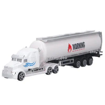 Image de Modèle réduit de camion-citerne, jouet interactif ultra réaliste en alliage métallique pour enfants et parents