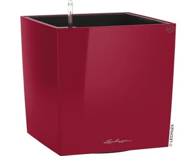 Obrázek produktu pro LECHUZA CUBE 40, Květináč, Volně stojící, Polypropylen (PP), Červená, Vnitřní, Černá