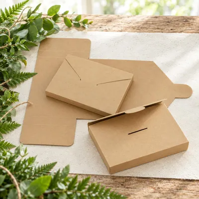 Imagen del producto de Caja plegable «Mailer C6», 16,2 x 11,4 x 2,0 cm, marrón, cartón kraft, - paquete de 10 unidades