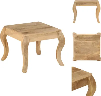 Obrázek produktu pro vidaXL Odkládací stolek 45 x 45 x 40 cm z masivního mangového dřeva - Odkládací stolky