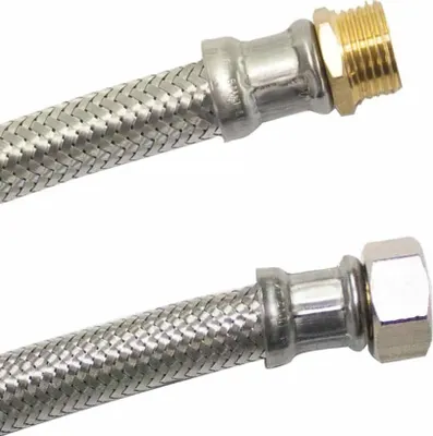 Immagine prodotto di Tubo Flessibile in Acciaio Inox 3/4" DVGW per Acqua Potabile, 1000mm