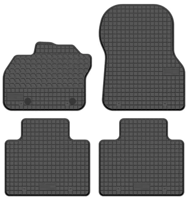 Zdjęcie produktu dla Dywaniki gumowe przednie do Renault Zoe 2012-2024 (hatchback) – 2 szt., czarne, dopasowane