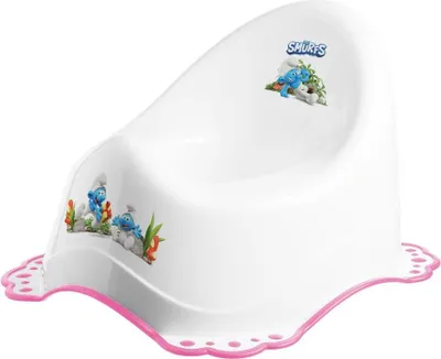 Produktbild von MALTEX Schlümpfe Anti-Rutsch-Töpfchen – weiß/rosa