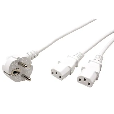 Zdjęcie produktu dla ROLINE 19.08.1023, 2 m, CEE7/7, IEC C13, 250 V, 10 A