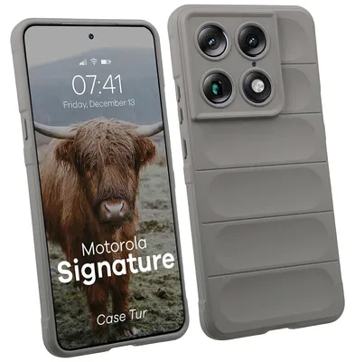 Produktbild von Robuste Handyhülle für Motorola Signature, Bizon Case Tur, Hellgrau