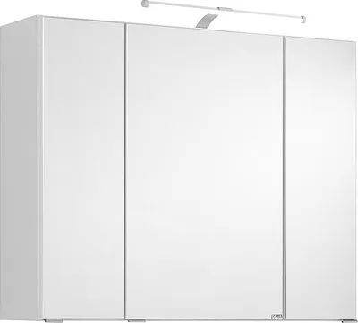 Produktbild von Capri/Bologna 3D Spiegelschrank inkl. Beleuchtung weiß + LED Aufbauleuchte