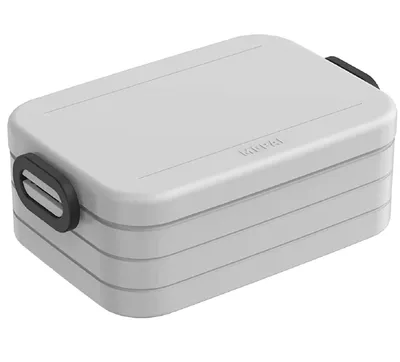 Zdjęcie produktu dla Mepal Take a Break Midi - Limited Edition Cool Grey / Grey - pojemność 900 ml - lunch box z przegrodą - idealny do Mealprep - można myć w zmywarce, polipropylen