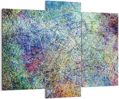 Produktbild von Bild auf Leinwand - Leinwandbild - Abstraktion modern - 130x100cm - Wand Bild - Wanddeko - Leinwanddruck - Bilder - Kunstdruck - Wanddekoration - Leinwand bilder - Wandkunst - CB130x100-3668