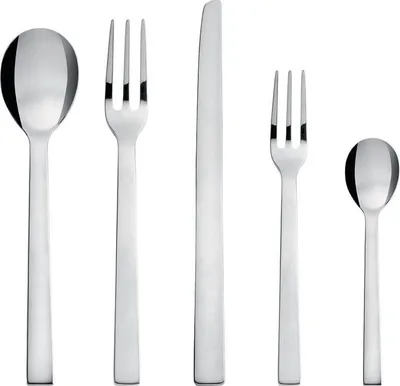 Produktbild von Alessi "Santiago" 5 Pcs.Cutlery Set (Art.-Nr. DC05S5, EAN 8003299969463)