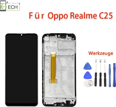 Produktbild von Für Oppo Realme C25 RMX3193 RMX3191 LCD Display mit Rahmen Bildschirm