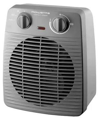 Produktbild von Rowenta Compact Power SO2212F0, Elektrischer Raumheizlüfter, IP20, Drinnen, Flur, Tisch, Grau, Drehregler