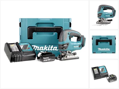 Image de Makita DJV 180 RM1J Scie sauteuse sans fil 18V + 1x Batterie 4.0Ah + Chargeur + Makpac