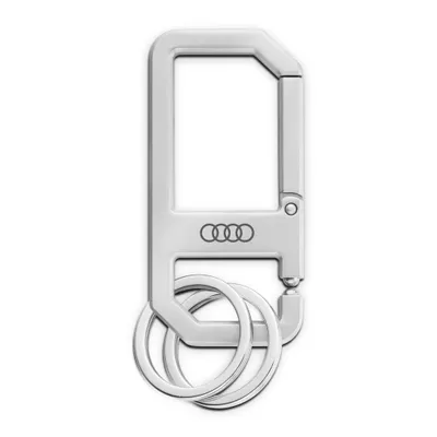 Produktbild von Original Audi Schlüsselanhänger Karabiner, silber