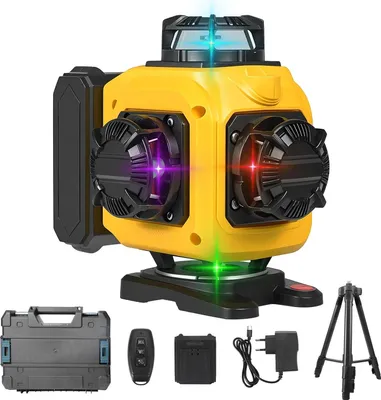 Immagine prodotto di Livella laser, rotazione a 360°, livellamento automatico, 16 linee con scatola per treppiede