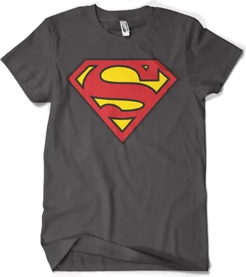 Produktbild von Superman Shield T-Shirt - X-Large - Dark-Grey