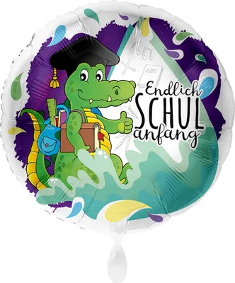 Produktbild von 18"/Ø43cm Folienballon  "Endlich Schulanfang"