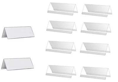 Image de 10 supports d'exposition transparents en acrylique