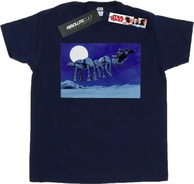 Produktbild von Star Wars - "AT-AT" T-Shirt für Herren BI46023 (L) (Marineblau)