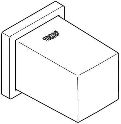 Produktbild von Grohe Euphoria Cube Wandanschlussbogen chrom - 27704000