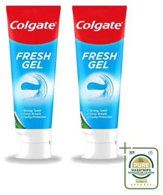 Produktbild von 2 x Colgate Blue Fresh Gel Tandpasta - 75 ml - Vorratspackung - 2 Stücke