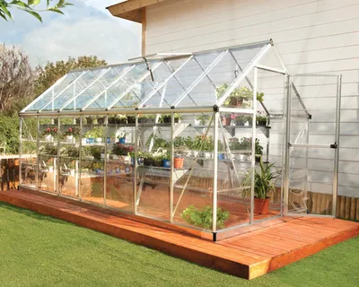 Image de Serre de jardin 7.9m² argent - Palram - 701786 - harmony