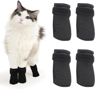 Produktbild von Hunde- und Katzenkrabbelhandschuhe mit Mesh-Pfotenbeschutzung - Nagelkürzung - Badezimmerfreude