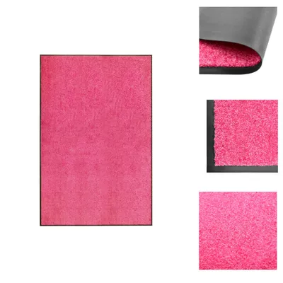 Produktbild von vidaXL Fußmatte Waschbar Rosa 120x180 cm -  Fußmatten