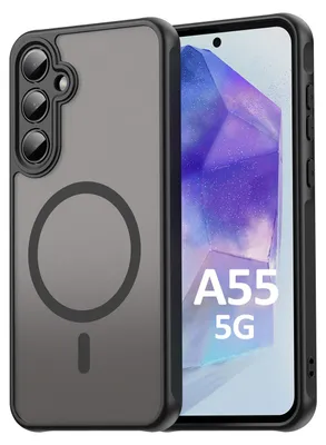 Produktbild von Handyhülle für Samsung Galaxy A55 Matt Case Schutzhülle Kratzfest Passgenau Schwarz