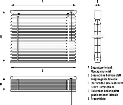 Obrázek produktu pro Horizontální žaluzie Alu napínací 40x60 cm hnědá