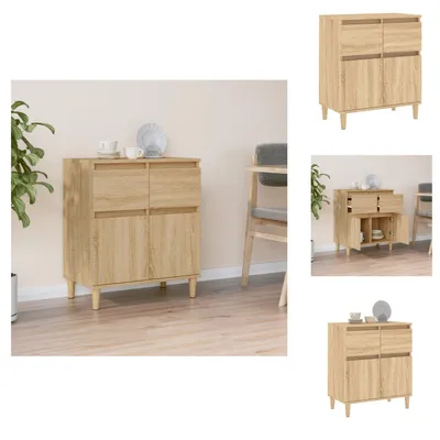 Obrázok produktu pre vidaXL Príborník Sonoma dub 60x35x70 cm materiál na báze dreva - Príborníky